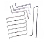 11PCS Lock Pick Tension Wrench & Lock Pick Set,Locksmith Push Rod,Lo/ck Picking Tool & Key Extractor Kit,Universal Essential Turning Tool for Beginners & Professionals,Lockpicking Training Set