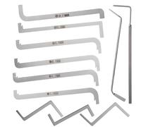 11PCS Locksmith Tools Professional Lock Picks Tension Wrench Set, Lock Picking Kit for Beginners, Locksmith Push Rod, Locking Picking Tension Wrench Tool