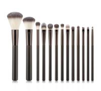 11PCS Makeup Brushes Set Foundation Concealer Eye Shadow Kabuki Brush Beauty Tools(13pcs no Bag)