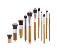 11PCS Makeup Brushes Set, Professional Cosmetic Brushes Bamboo Handle Makeup Brish Set Face Beauty Tools for Travel or on the Car Daily Use