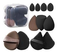 11Pcs Makeup Sponge Set with 5pcs Make Up Sponges,4pcs Cushion Foundation Puff and 2pcs Powder Puff for Foundation and Powder