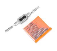 11pcs Micro Tap & Die Set Metric, Mini Screw Tap Set for Clocks Watches Tapping Tool Machine Accessory M1-M3.5(11PC mini tap Set)