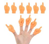 11Pcs Middle Finger Hands Tiny Hands On Sticks, Tiny Hands for Cats, Miniature Little Hands Finger Puppets, Funny Finger Hand for Joke Toys, Prank Game, Video Shooting Prop, Human-pet Interaction