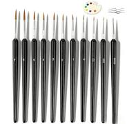 11Pcs Miniature Paint Brush Set for Acrylic, Oil and Watercolour