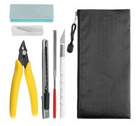 11Pcs Model Making Tool Kit, Hobby Craft Hand Tool Set With Storage Bag for Plastic Model Kits and DIY Projects, Compact Modelling Tools for Assembly, Trimming and Detail Work