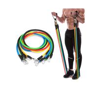 11PCS Multifunctional Resistance Bands Set Home Fitness Stretch Training Yoga Elastic Pull Rope
