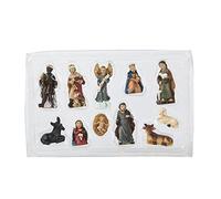 11pcs Nativity Scene Birth Jesus Christ Nativity Figurines Xmas Crib Figures Jesus Nativity Scene Manger Church Resin Statue Renaissance Collect Ornament Catholic Gift