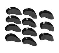 11PCS Neoprene Golf Club Head Covers, Numbered Golf Club Head Protector Set, Durable Soft Headcovers with Clear Number ID for Men Women, Includes Full Set for Driver to (Grey)