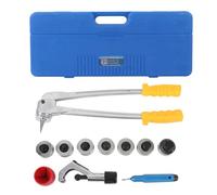 11pcs PEX Tube Expansion Tool Kit, Manual PEX Pipe Expander Tool Set, Metal PEX A Tubing Expander for 3/8 1/2 5/8 3/4 7/8 1 1-1/8 Inch Outer Diameter Tubes, with Portable Blow Mo