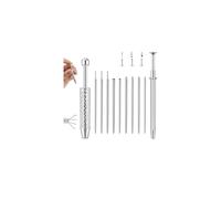 11PCS Piercing Ball Grabber Tool Insertion Tapers for Changing Jewelry 14G 16G 18G 20G Piercing Tapers Ball Screw on Tools for Ear Nose Lip Jewelry Flat Back Earring Threader Insertion Tool Kit