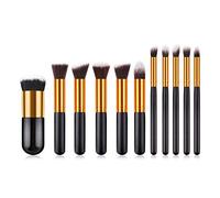 11Pcs Professional Makeup Brushes Set for Face Foundation Powder Blush Eye Shadow Make Up Tool with Superfine Nylon Hair Professionals and DIY Users