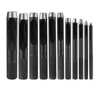 11Pcs Round Steel Hollow Punch Set, 1-11mm Leather Craft Hollow Hole Punch Tools for Leather, Watch Band, Canvas, Eyelet