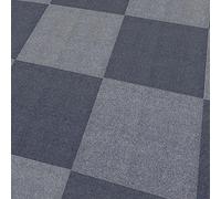 11Pcs Self Adhesive Carpet Tile,30x30cm Square Felt Rug,Easy to Peel and Stick Carpet Floor Tile (Dark Grey)
