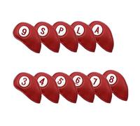 11Pcs/set Iron Cover Head Covers Head Color PU Leathers Club With Big Number Club Accessories