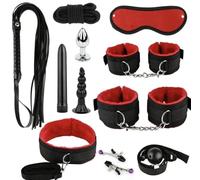 11Pcs Sex Toys Gifts for Women & Gifts for Men. Dildo, Vibrator, Adult Toys & More. Set for Couples, Bondage, Cock Ring & Anal. Beginners SexToys4Couples Men & Women, Flirt & Play (Purple)