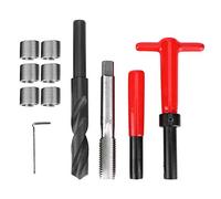 11pcs Stainless Steel Thread Repair Kit Twist Drill Tap Wrench Threaded Insert Tool M16x2