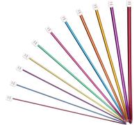 11PCS Tunisian Crochet Hook Set Aluminum Multicolor Afghan Knitting Needles Set 2 mm to 8 mm for Sweater Knit Tool,Supplies Tool Set for Beginner