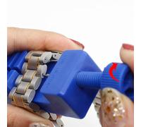 11PCS Watch Repair Tool Set with Bracelet Chain Pin Remover and Slit Strap Adjuster Kit for Watch Band Link Removal and Adjustment(Blue)