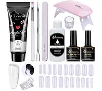11Piece Nails Enhancement with 15Ml Fast Drying ABS Gel for Strong and Natural Looking Professional Extension Set