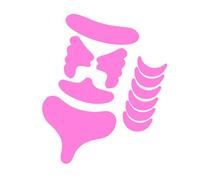 11Piece Silicone Anti Wrinkles Pads For Forehead Lines Prevention With Breathable Design Invisible Silicone Stickers