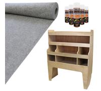 Camper Van Lining Smoke Grey 4 Way Stretch & VW Transporter Van Racking Storage