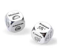 11th Anniversary Steel Gifts, Food Dice, Couple Gift for Valentines, Boyfriend Girlfriend, Food Decision, Date Night Dice, Birthday for Husband Wife