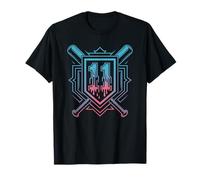 11th Birthday Boy Baseball Crossed Bats 11 Years Old Bday T-Shirt