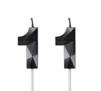 11th Birthday Candles for Cake,Black Number 11 Candle Decorations Birthday Party,3D Design Birthday Candle for Girls Boys 11th Birthday Theme Anniversary Supplie Decorations