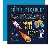 11th Birthday Card Boy - Space Astronaut Cosmos - Happy Birthday Card 11 Year Old Boy Girl, Girls Boys Card, 145mm Greeting Cards for Son Daughter Niece Nephew Cousin