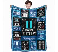 11th Birthday Game Gifts for Boys, 11 Year Old Gifts for Boy, 11th Birthday Decorations for Boy, Kids Game Theme Blanket 60 x 50 Inches for Boys 11 birthday Gaming gifts Games Night Room Decor