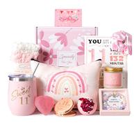 11th Birthday Gifts for Girls,Happy 11th Pamper Gift Basket Ideas for Daughter, Cute Unique Sweet 11 Year Old Birthday Hampers Presents for Her,Best Friend Niece,Granddaughter, Sister, Friend, Teens