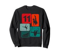 11th Birthday Gymnastics Boys Acrobatics 11 Years Boys Gymnastics Sweatshirt