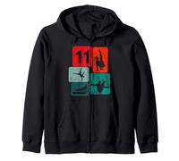 11th Birthday Gymnastics Boys Acrobatics 11 Years Boys Gymnastics Zip Hoodie