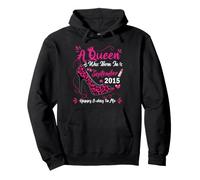 11th Birthday High Heel A Queen Was Born In September 2015 Pullover Hoodie