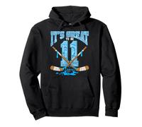11th Birthday Hockey Lovers It's Great To Be 11 Years Old Pullover Hoodie