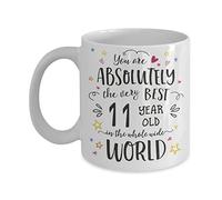 11th Birthday Mug - 11 Year Old Happy Birthday Children Best Ever Cup - Joke Congratulations Present for Boy Girl Kids (11oz)