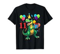 11th Birthday Shirt Boy Dinosaur Happy Bday T-rex Party Kids Value Graphic T-Shirt