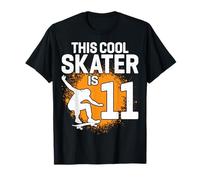 11th Birthday Skateboarding - This Cool Skater Is 11 T-Shirt