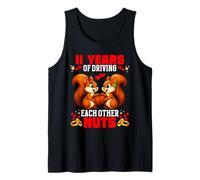 11th Wedding Anniversary 11-Year Driving Each Other Nuts Tank Top