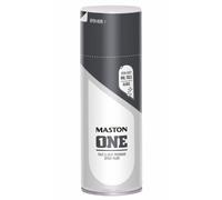 11x Maston ONE Iron Grey Gloss 400ml Spray Paint RAL 7011 Can Metal Wood Plastic