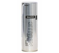 11x Maston Spray Paint Metallic Gloss Aluminium Silver 400ml