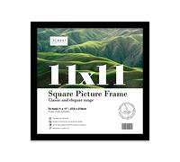 11x11 Inch Black Square Thin Photo Frame Wall Mountable Thin Picture Frame Standard Square Photograph Size, 11" X 11"(28 X 28cm)