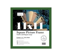 11x11 Inch Green Square Thin Photo Frame Wall Mountable Thin Picture Frame Standard Square Photograph Size, 11" X 11"(28 X 28cm)