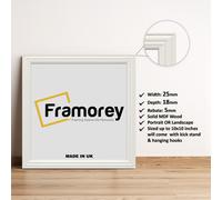(11x11 Inch) Square Size White Picture Frame / LW Style Wall Art Frame / Modern Photo Frames