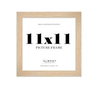 11x11 Picture Frame, Display 11x11 Pictures (30.5 x 25.4cm) Picture Frame for wall Display - Oak - 1 Pack