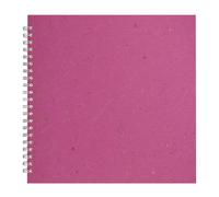 Pink Pig 11x11 Square Posh Banana Pig White Paper Sketchbook - Berry