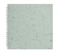 Pink Pig 11x11 Square Posh Banana Pig White Paper Sketchbook - Sea Grey