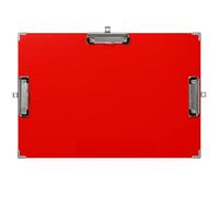 11x17 Clipboard, Three Clip Wood Board, Extra Large Clip Board Horizontal Wooden Writing Board, Not Fragile Art Drawing Clip Boards, Drawing Board with Clips (RED, 11x17)