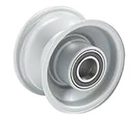 11x4.00-4 Lawnmower Grass Tyre & Steel Rim 4-ply P332 20mm Bearings 145kgs Load