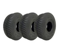 11x4.00-4 Lawn Mower Tyres 4ply Multi Turf Ride on Mower Grass Wanda (Set of 3)